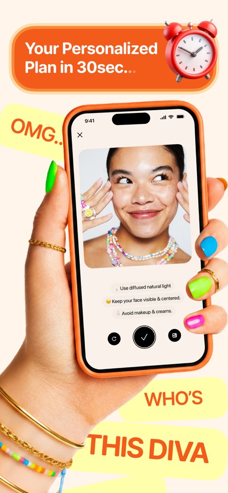 Tan AI app screenshot: UV tracking and tanning session interface