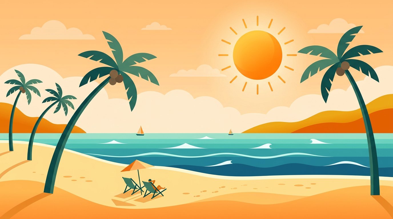 Friends on a tropical beach during spring break with golden tans